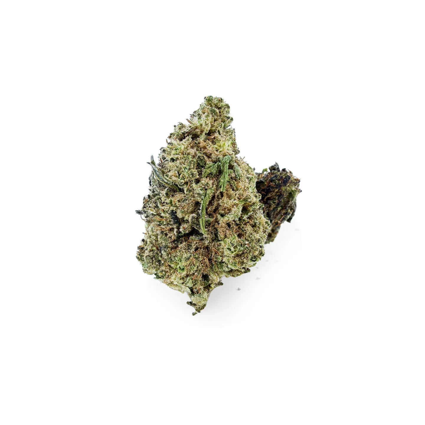 California Love THCA indoor flowers—dense light-green dried cannabis flower on neutral background; ROLLZ own production.