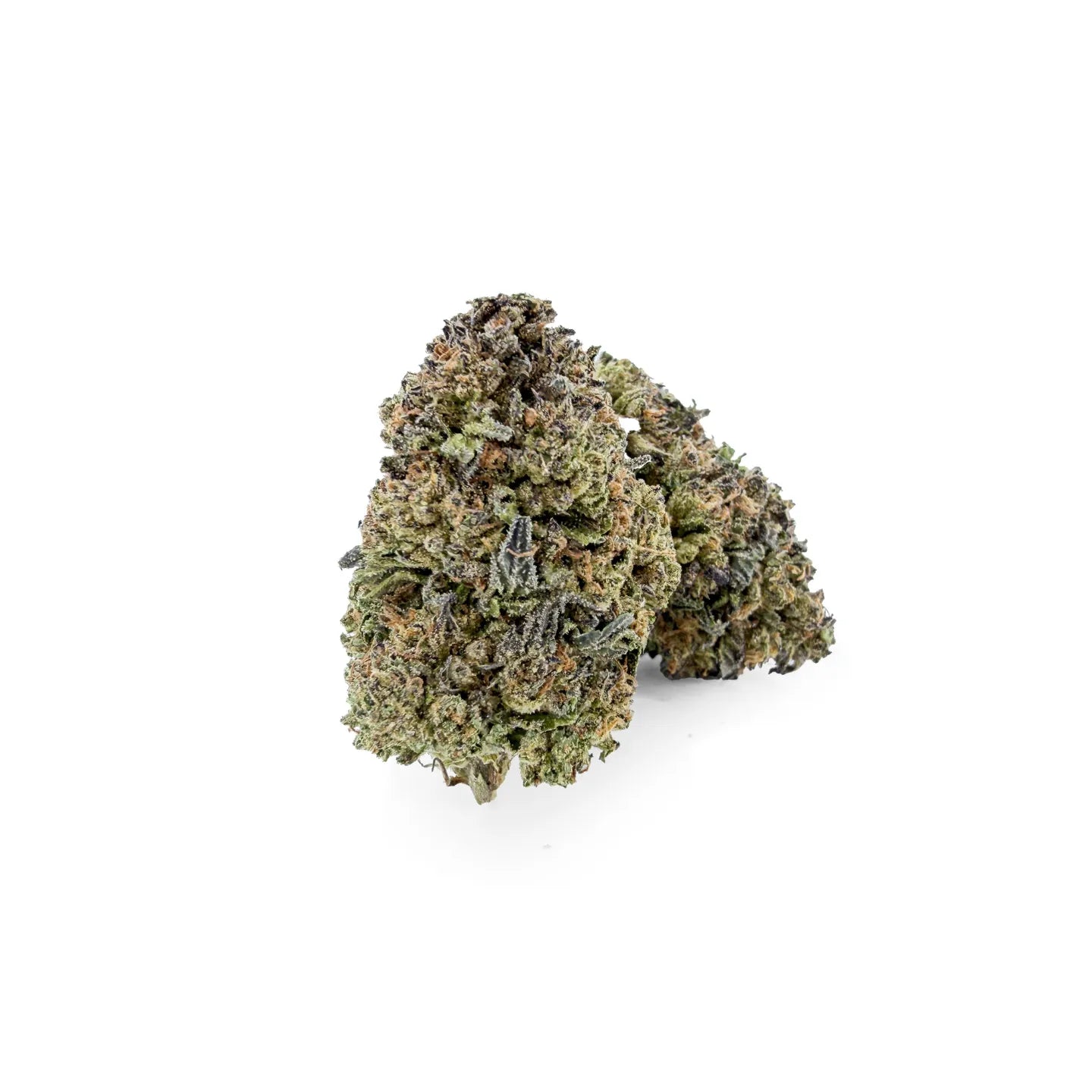 Rollz Montgomery Benz THCA indoor flower pouch with cartoon design and dried cannabis flower in front on a white background