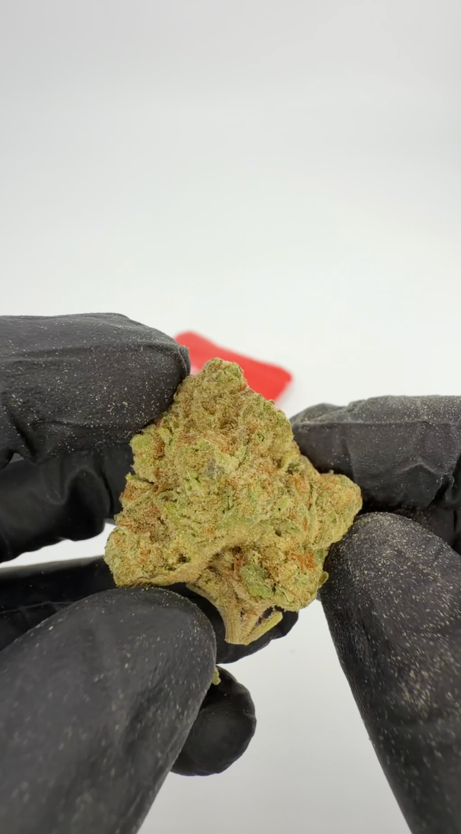 ROLLZ Cartel-Cola THCA flower with red pouch and resinous premium bud
